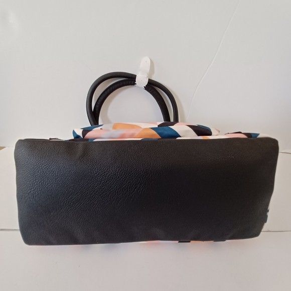 Lily Bloom Satchel Bag Purse Shoulder Large Geometric Womens NWT - Picture 3 of 10